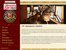 Tablet Screenshot of maharajaexpress-india.com
